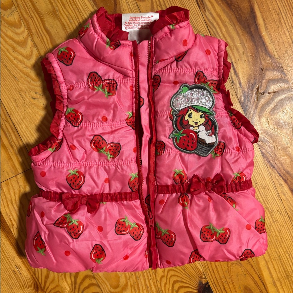Vintage Strawberry shortcake Puffer Vest